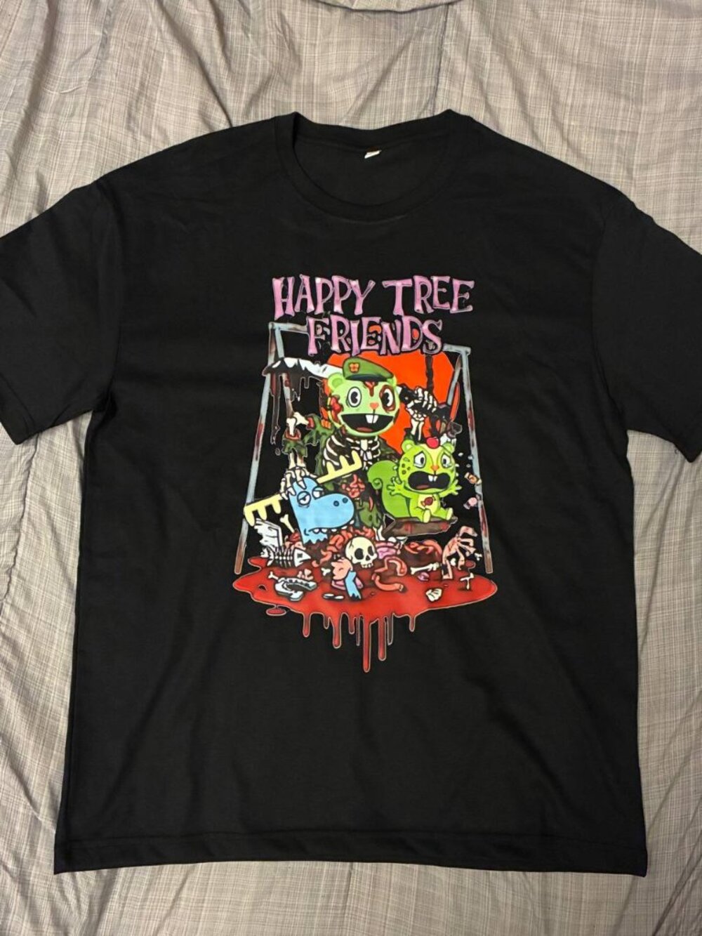 Happy Tree Friends Flippy Massacre T Shirt - New